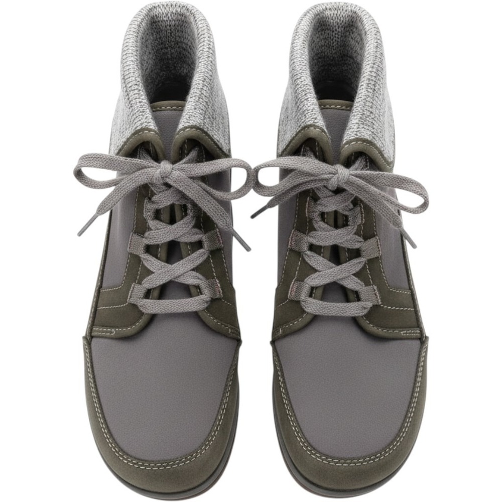 Chaco Barbary Grey Olive‎ Suede Wool Fleece Lined Ankle Boots Womens 9 J106392